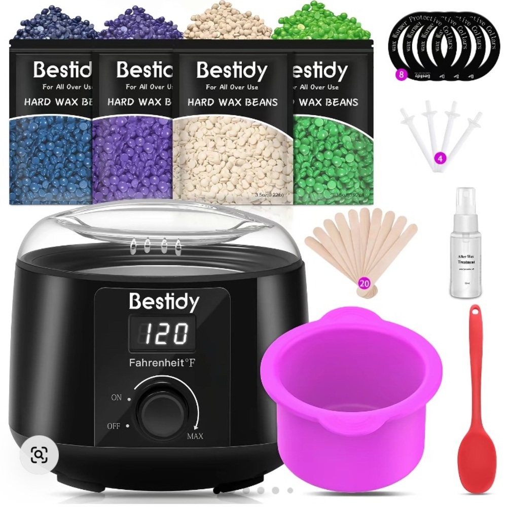 Bestidy Wax Warmer Kit with Hard Wax Beans